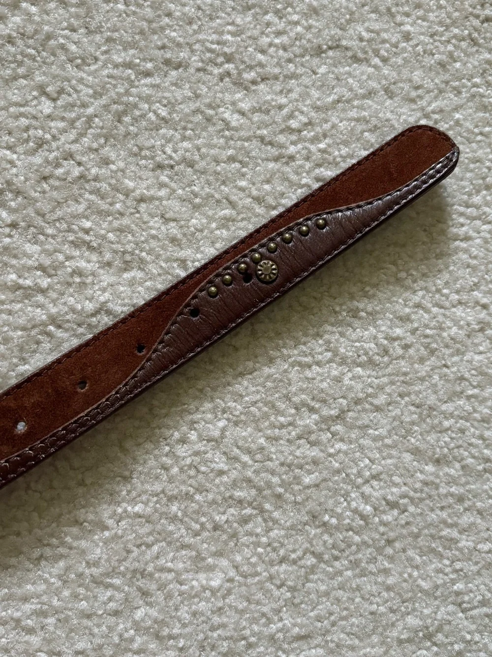 Free People Women’s Western Leather/Suede Stud Belt. Size M/L.